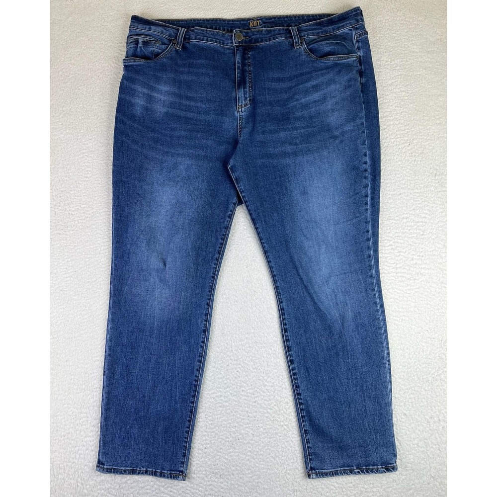 KUT from the Kloth Boyfriend Jeans Womens 22W Blue Medium Wash High Rise